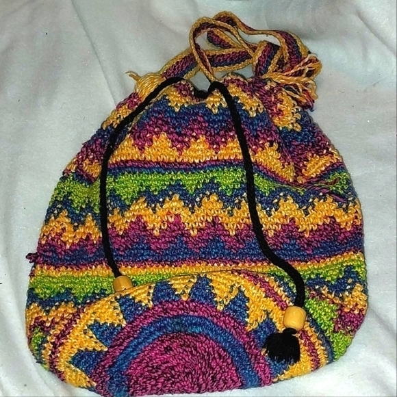 Hipster Cotton Handbag Tote Reversible - Picture 2 of 4